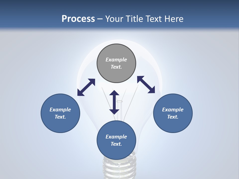 Symbol Lightbulb Creativity PowerPoint Template