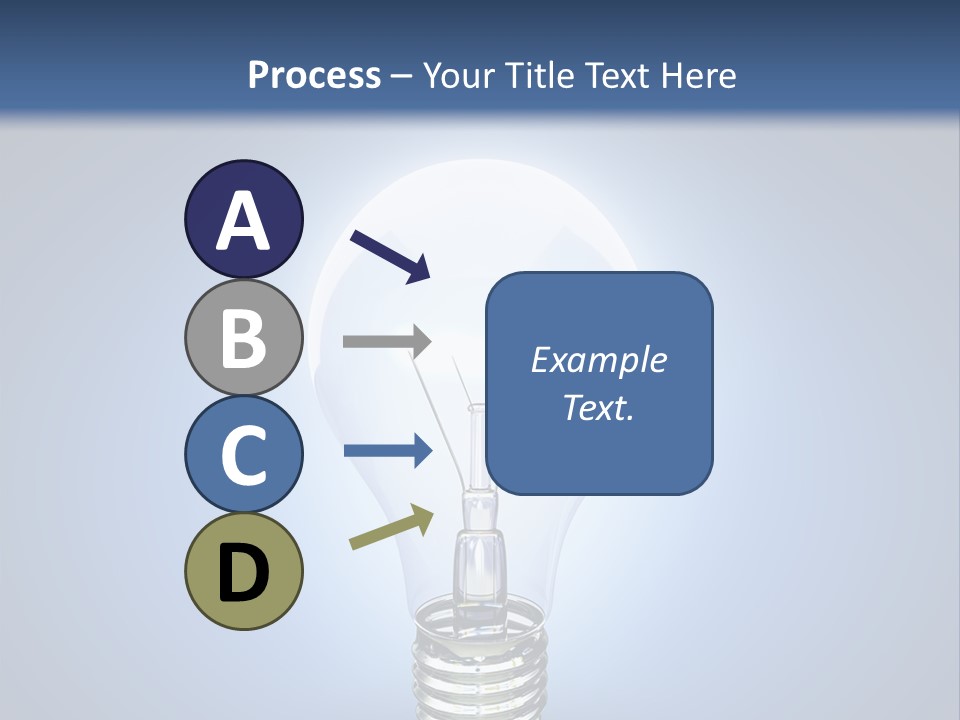 Symbol Lightbulb Creativity PowerPoint Template