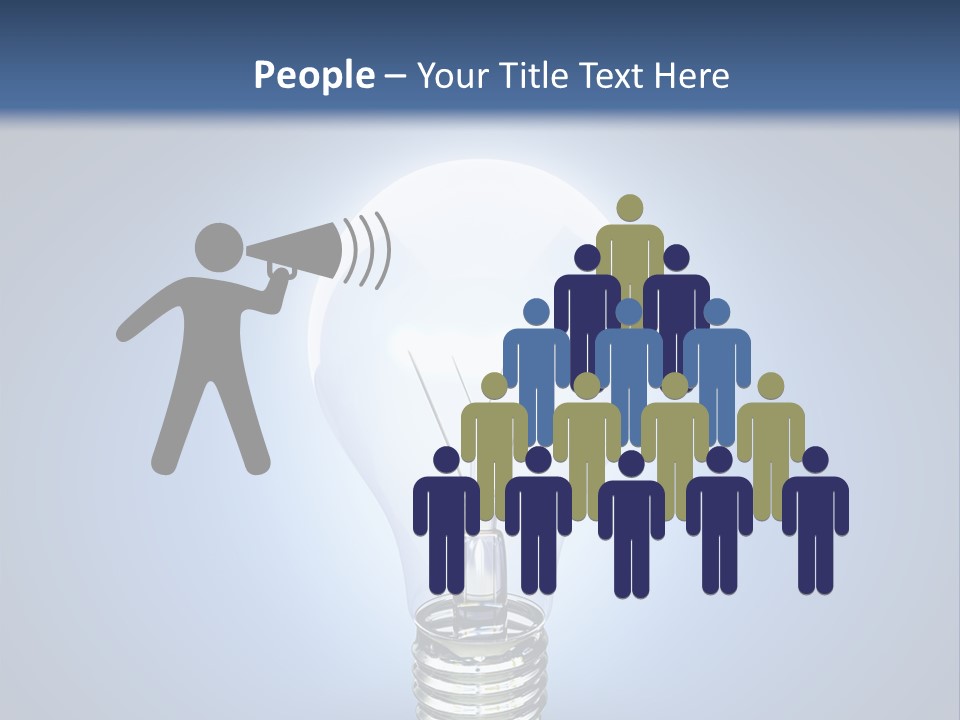 Symbol Lightbulb Creativity PowerPoint Template