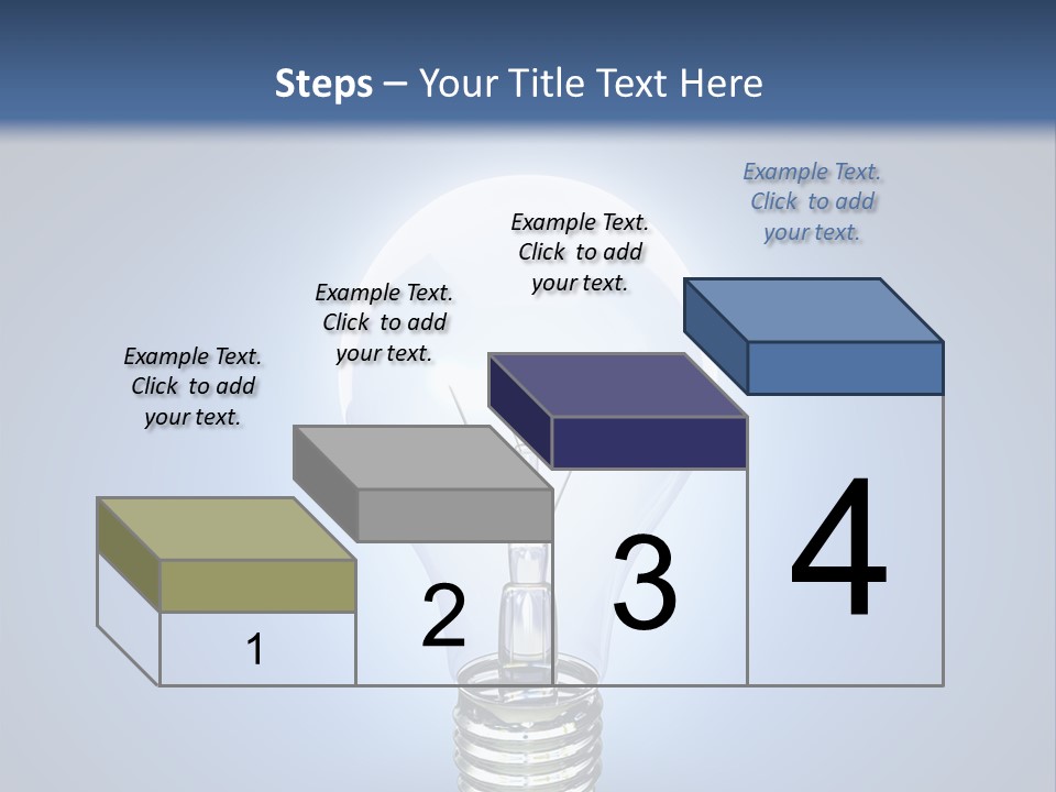 Symbol Lightbulb Creativity PowerPoint Template