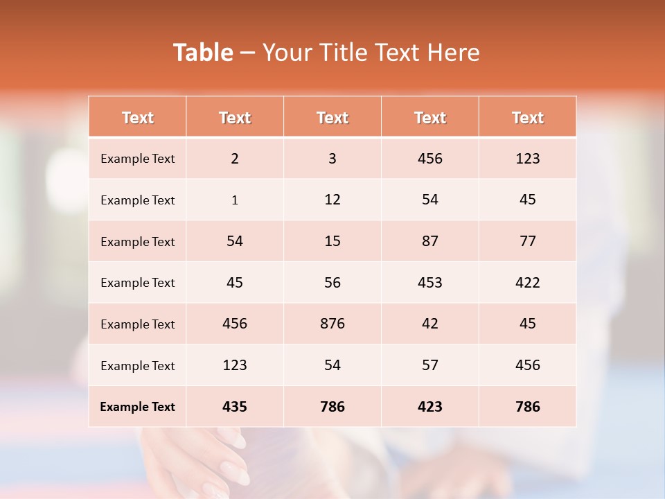 Toughness Exercise Club PowerPoint Template