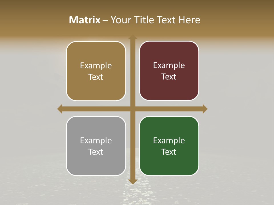 Scene Blue Freeway PowerPoint Template