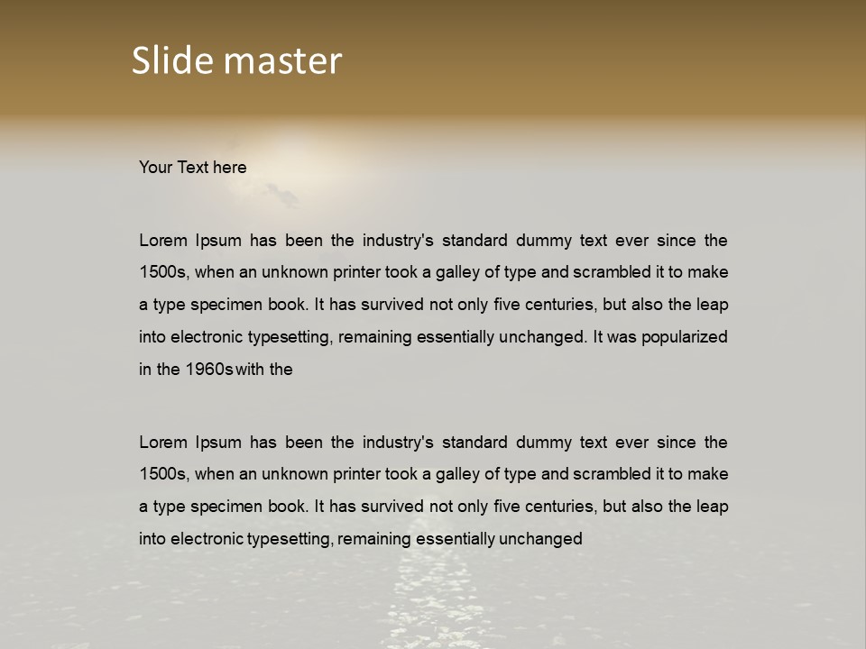 Scene Blue Freeway PowerPoint Template