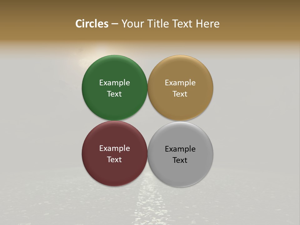 Scene Blue Freeway PowerPoint Template