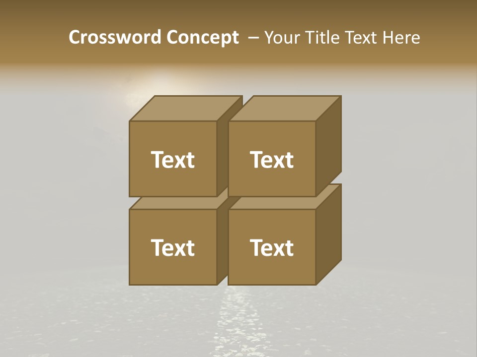 Scene Blue Freeway PowerPoint Template