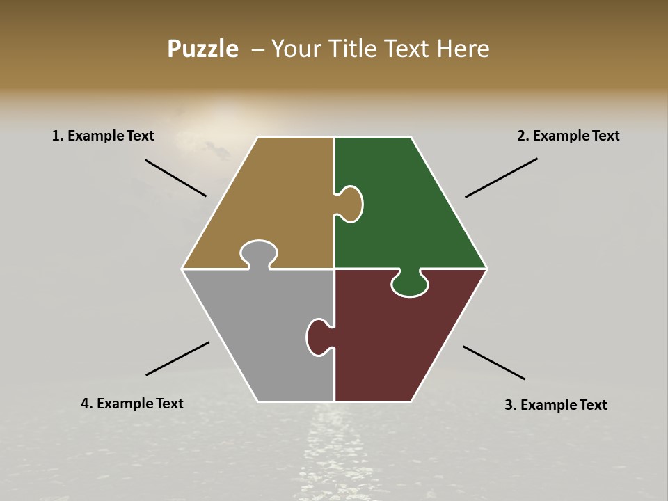 Scene Blue Freeway PowerPoint Template