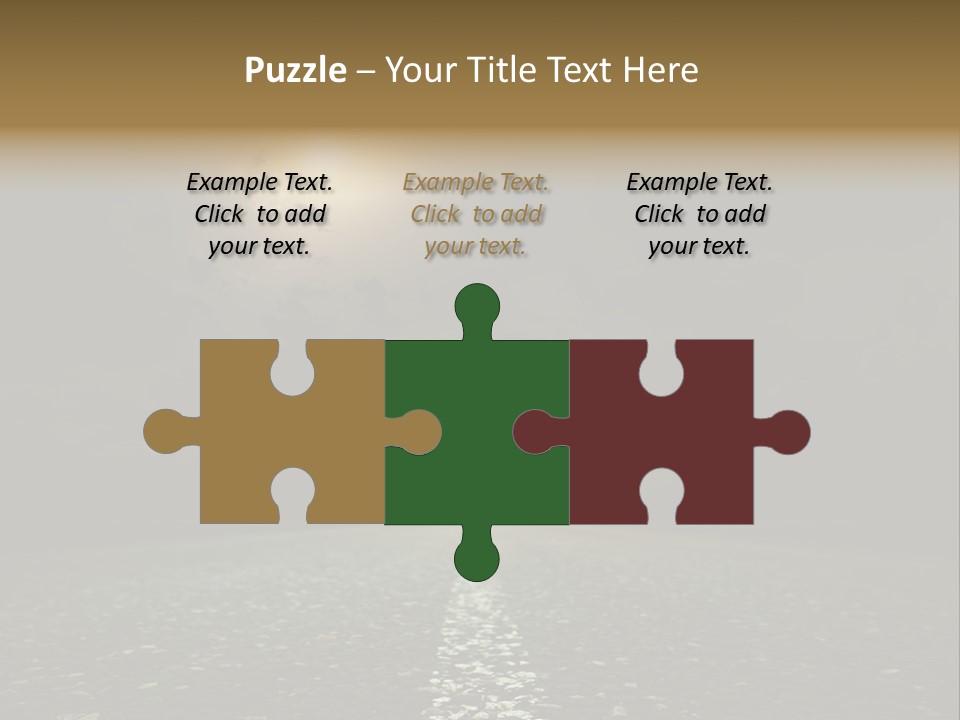 Scene Blue Freeway PowerPoint Template