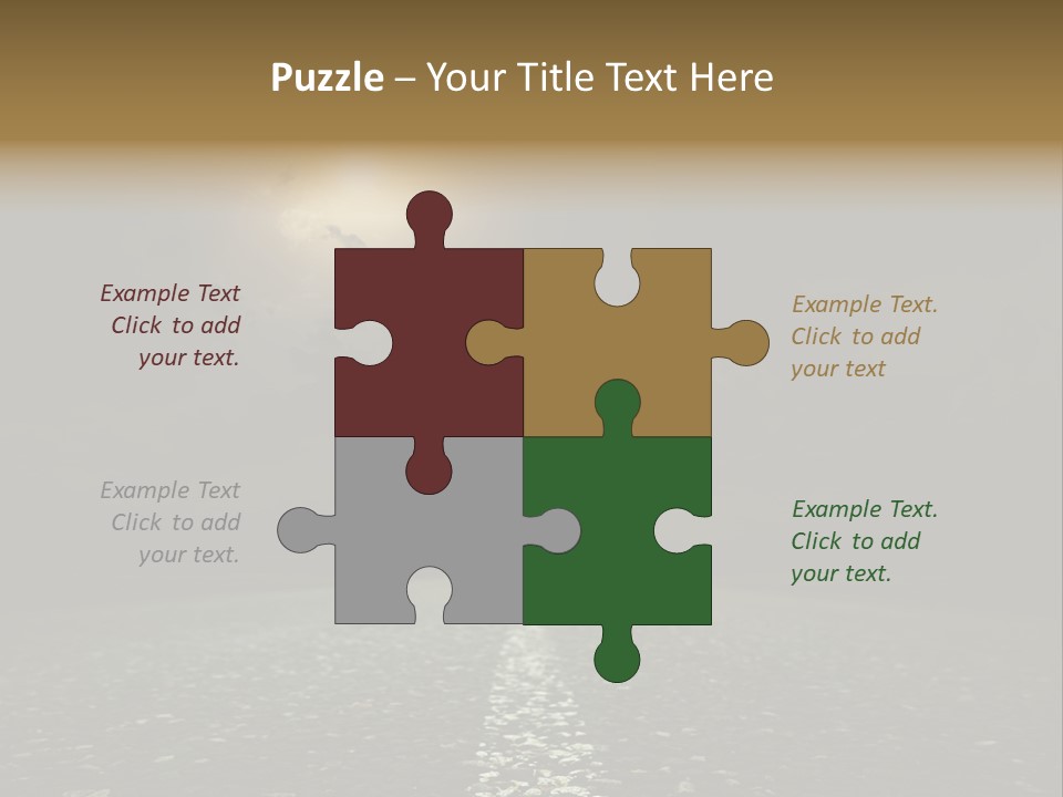 Scene Blue Freeway PowerPoint Template