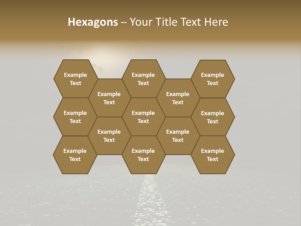 Scene Blue Freeway PowerPoint Template