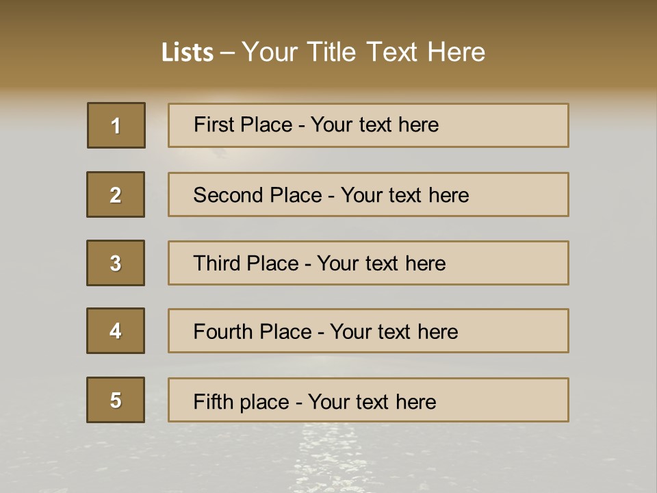 Scene Blue Freeway PowerPoint Template