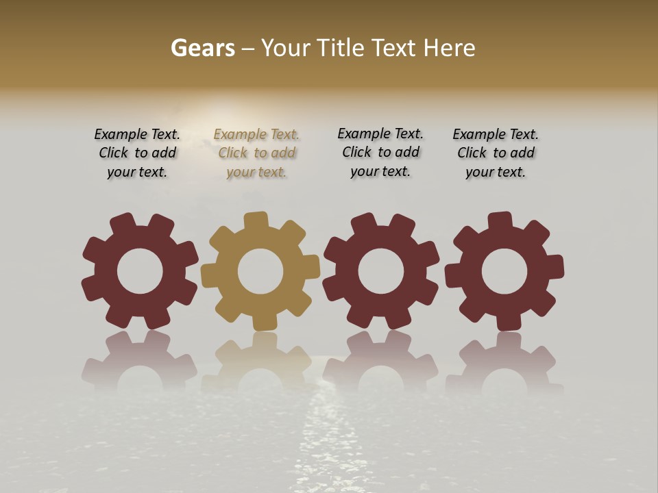 Scene Blue Freeway PowerPoint Template