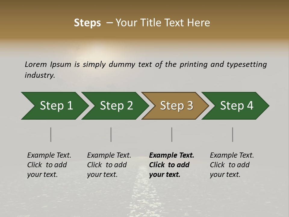 Scene Blue Freeway PowerPoint Template