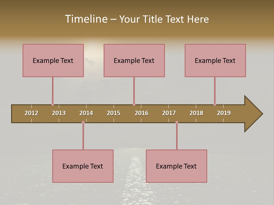 Scene Blue Freeway PowerPoint Template