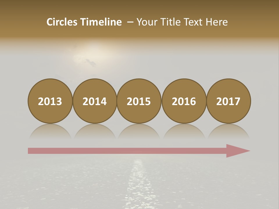 Scene Blue Freeway PowerPoint Template