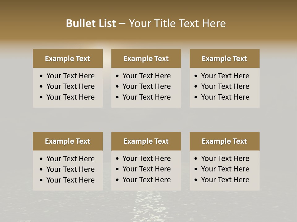 Scene Blue Freeway PowerPoint Template