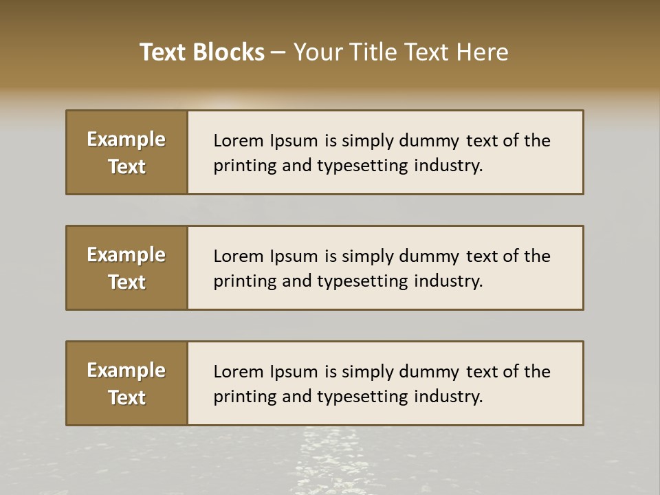 Scene Blue Freeway PowerPoint Template