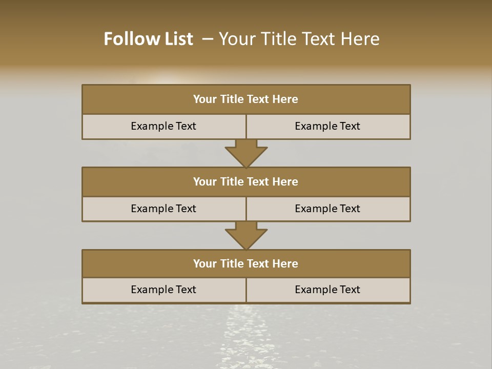 Scene Blue Freeway PowerPoint Template