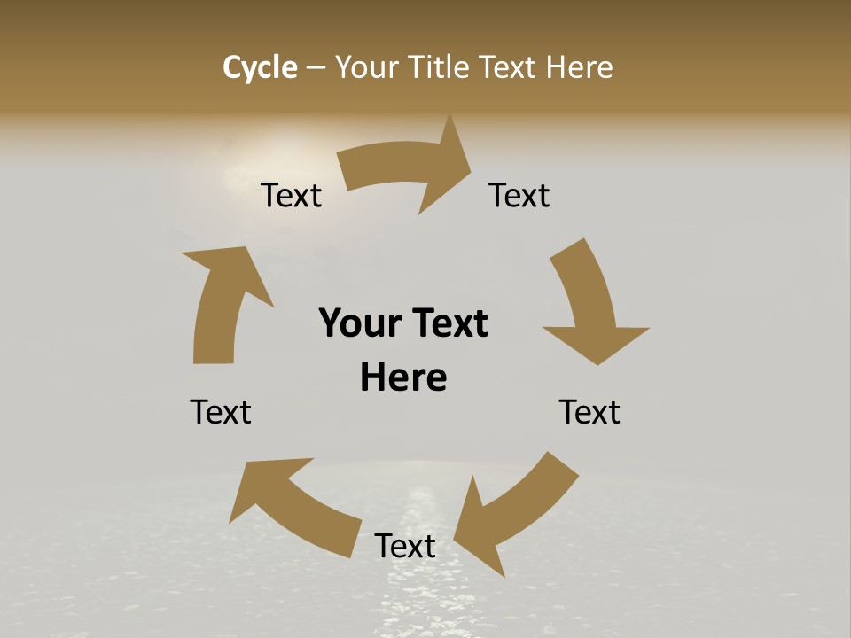 Scene Blue Freeway PowerPoint Template
