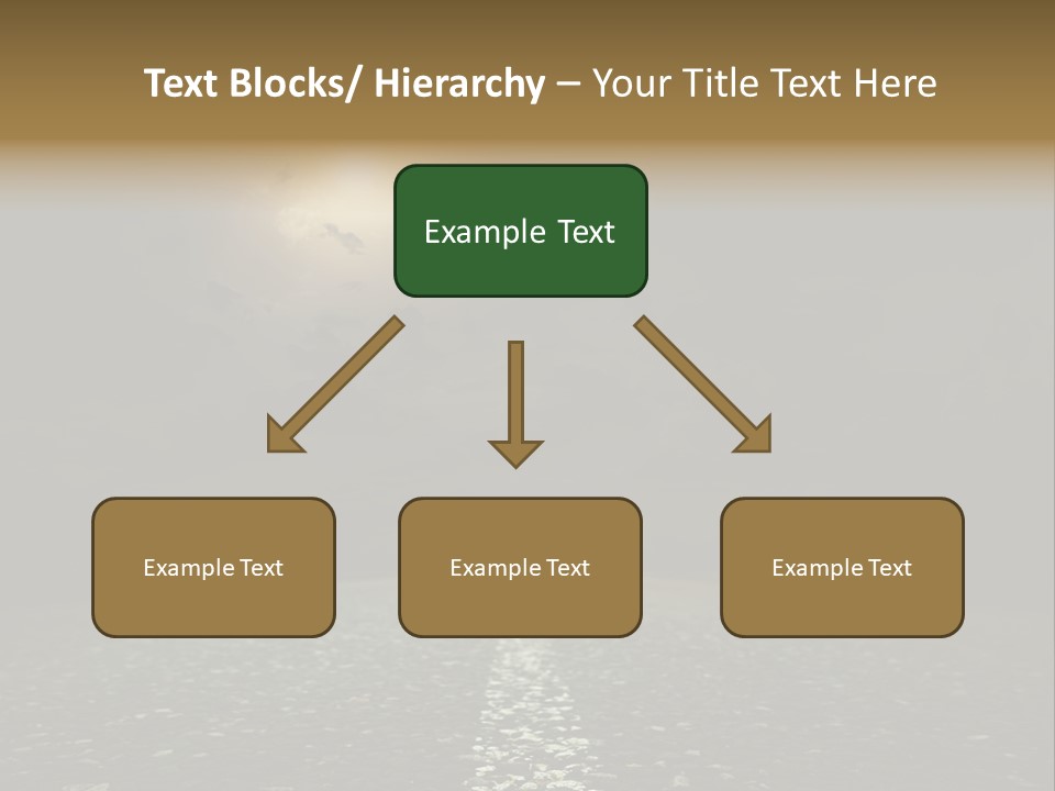 Scene Blue Freeway PowerPoint Template