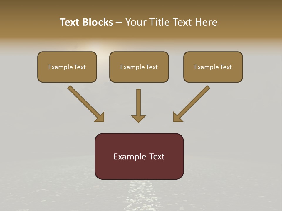 Scene Blue Freeway PowerPoint Template