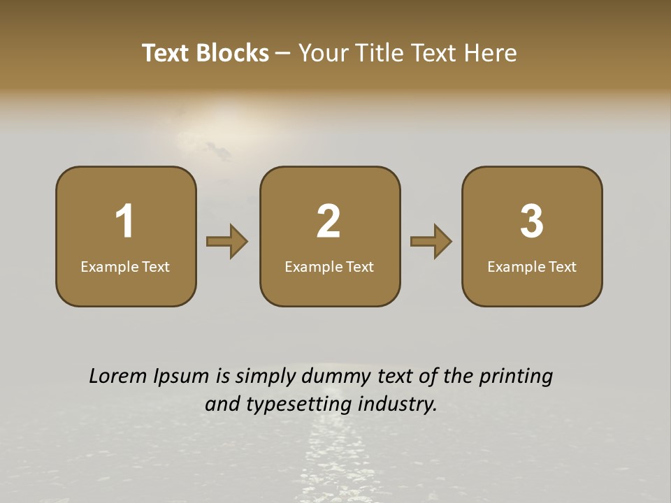 Scene Blue Freeway PowerPoint Template
