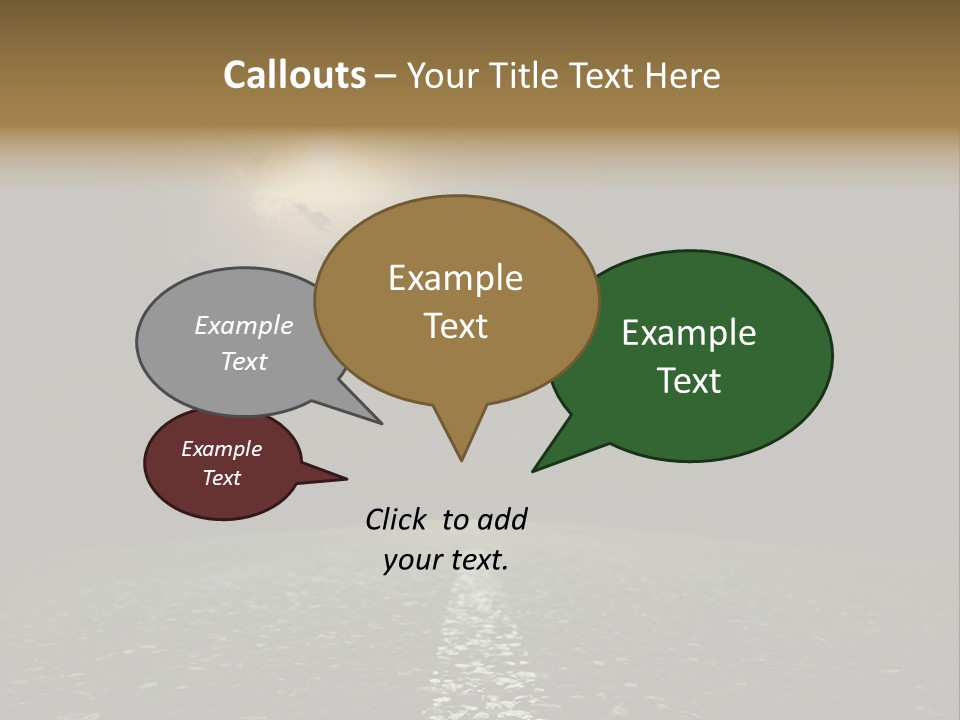 Scene Blue Freeway PowerPoint Template