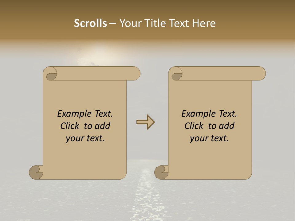 Scene Blue Freeway PowerPoint Template