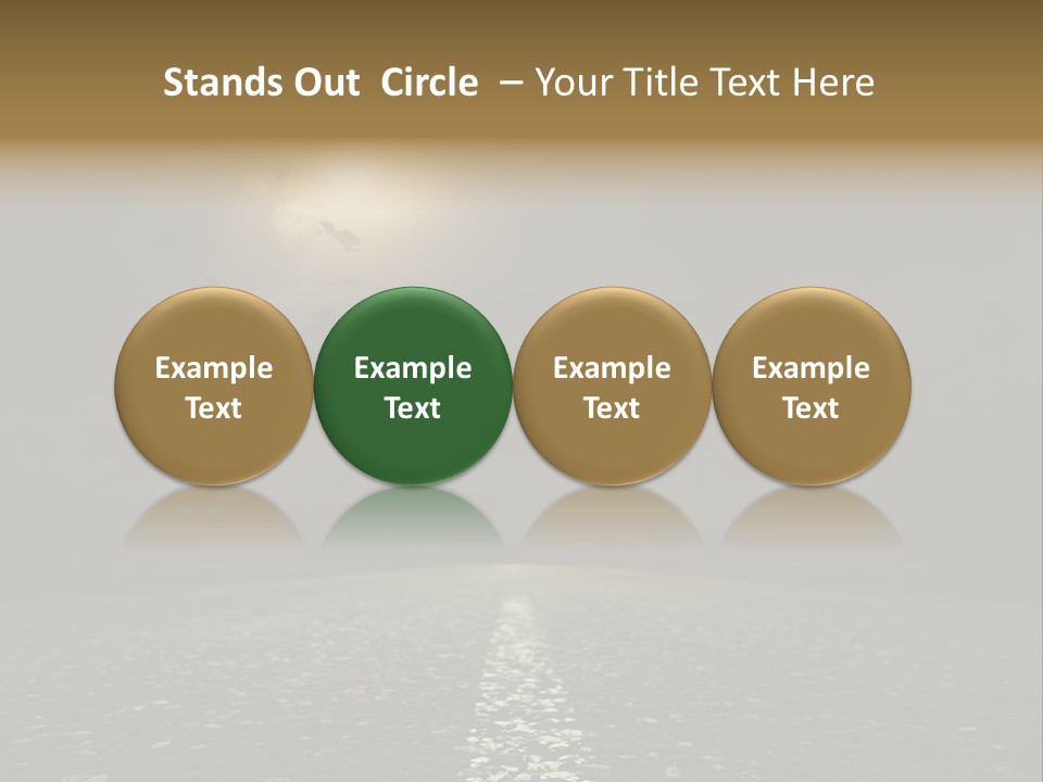 Scene Blue Freeway PowerPoint Template