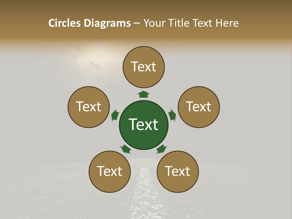 Scene Blue Freeway PowerPoint Template