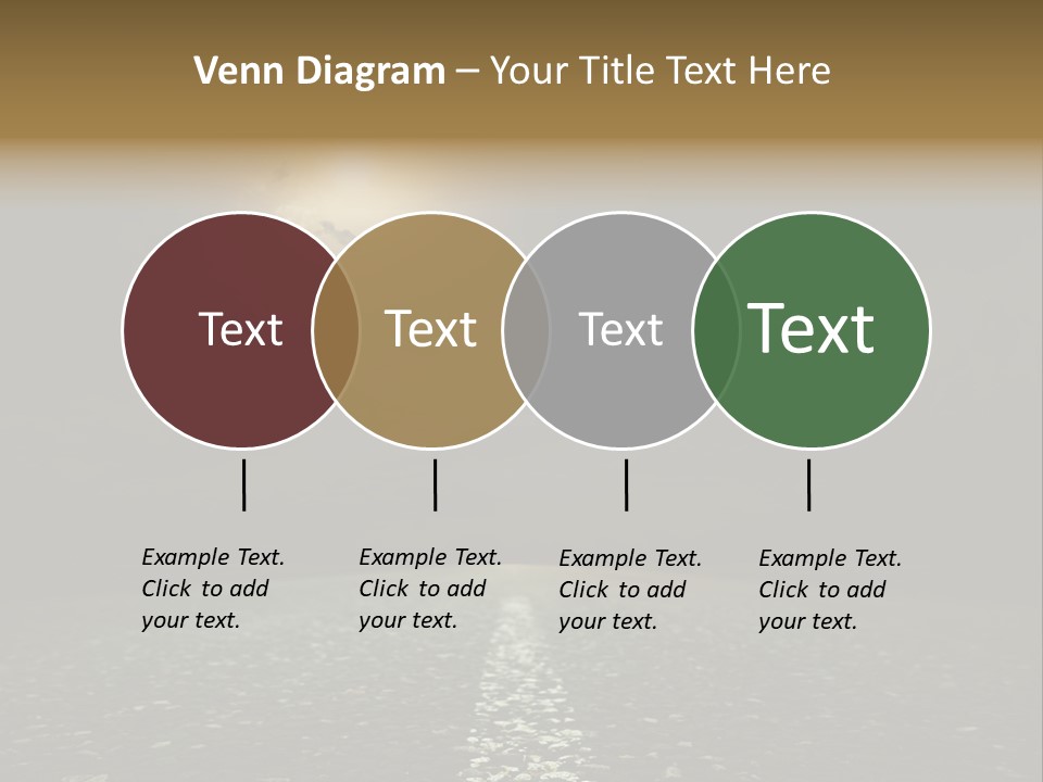 Scene Blue Freeway PowerPoint Template