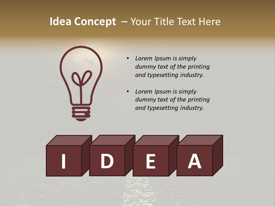 Scene Blue Freeway PowerPoint Template