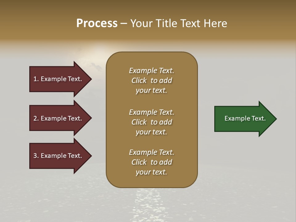 Scene Blue Freeway PowerPoint Template