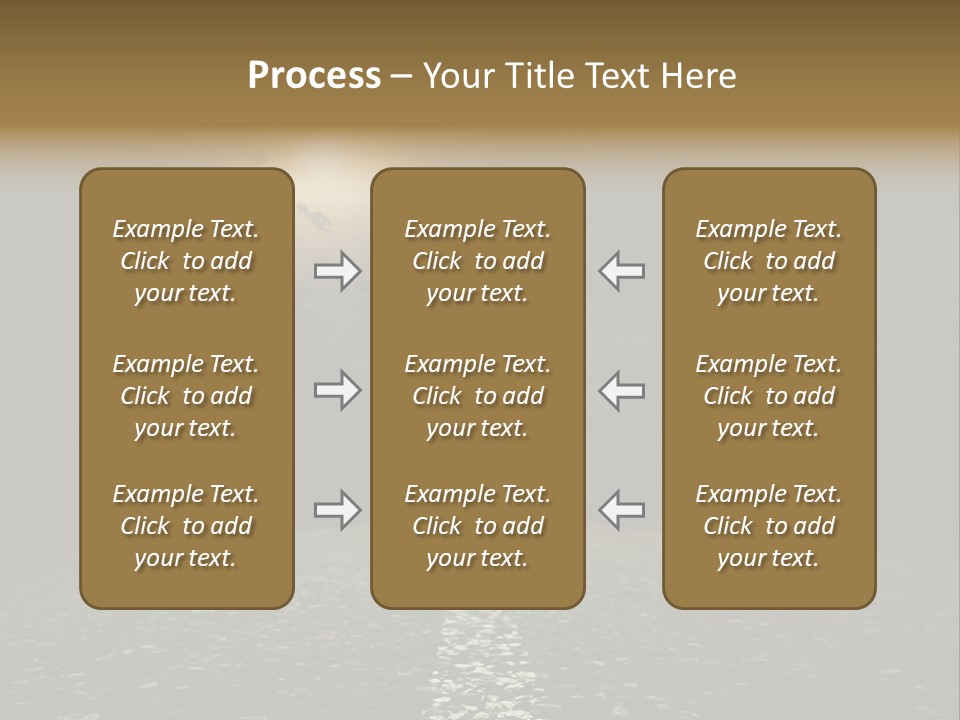 Scene Blue Freeway PowerPoint Template