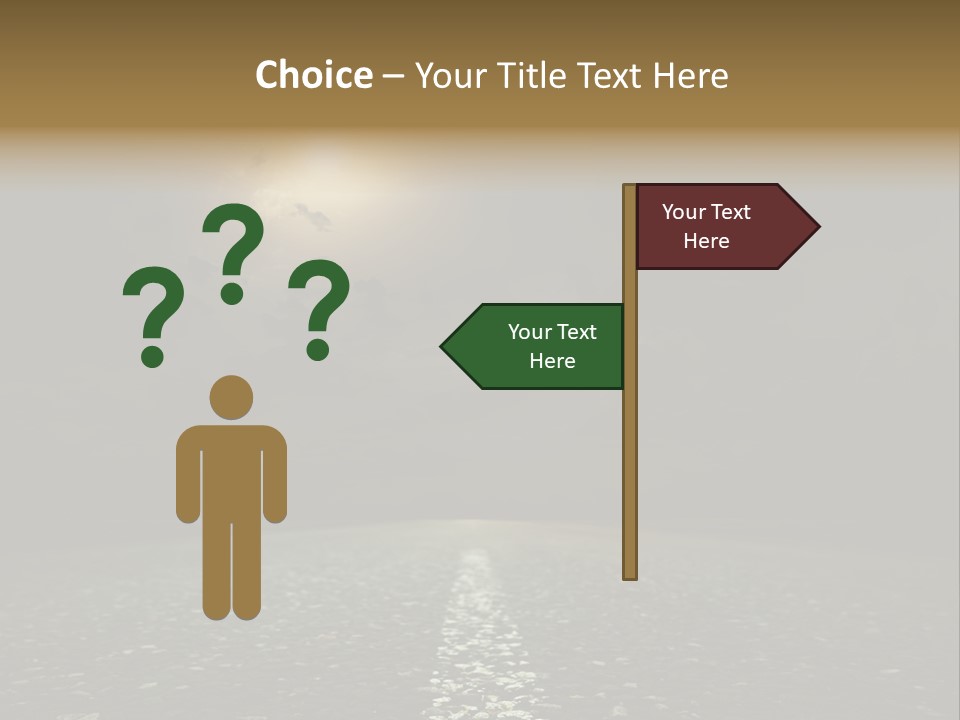 Scene Blue Freeway PowerPoint Template