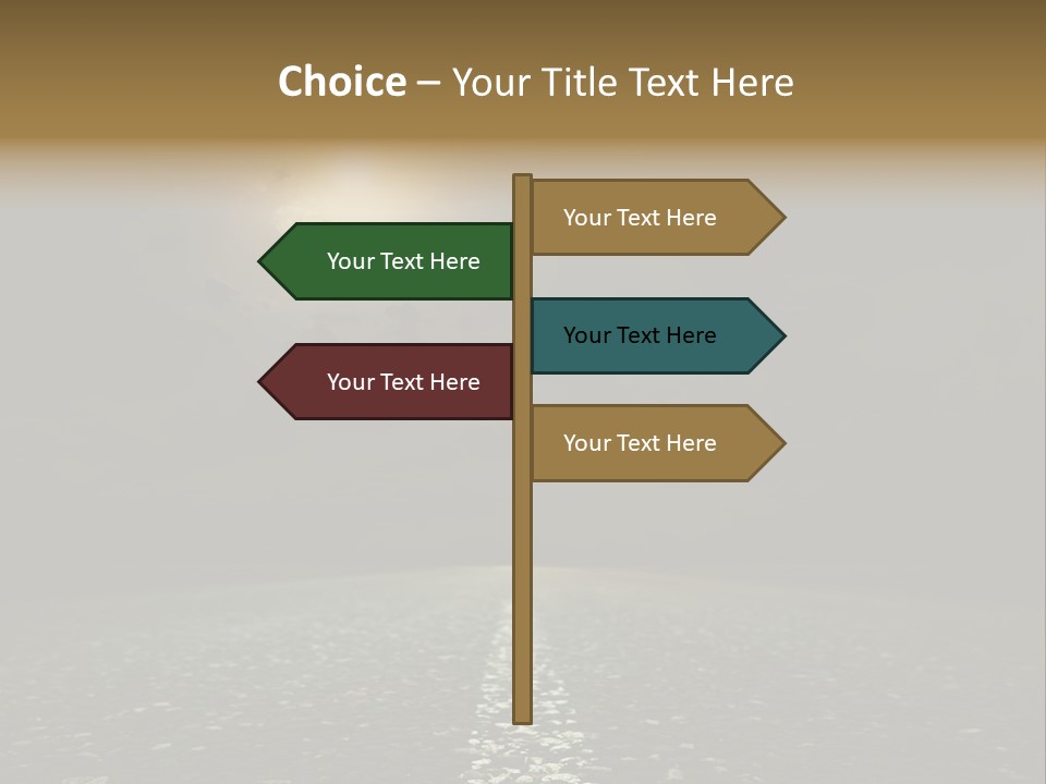 Scene Blue Freeway PowerPoint Template