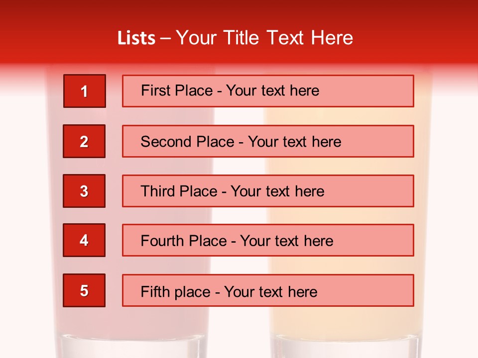 Red Lifestyle Garnish PowerPoint Template