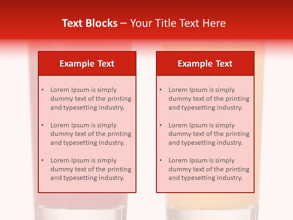 Red Lifestyle Garnish PowerPoint Template