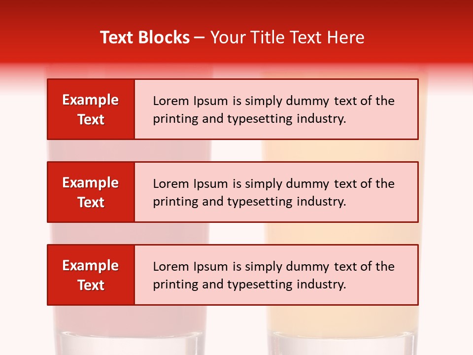 Red Lifestyle Garnish PowerPoint Template