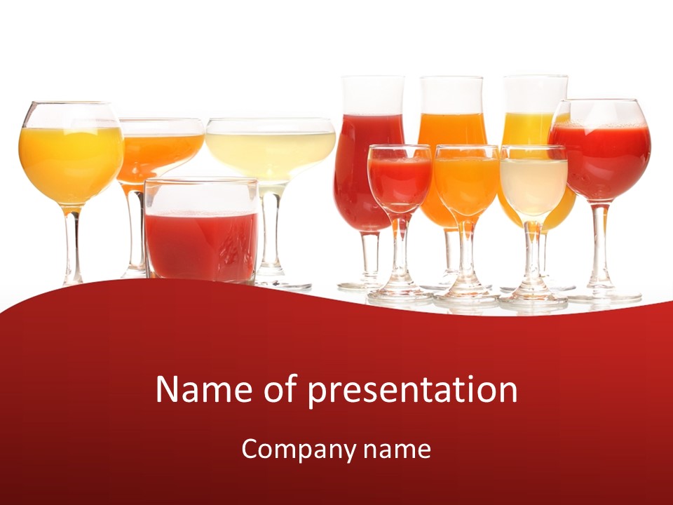 Thirsty Garnish Fruit PowerPoint Template