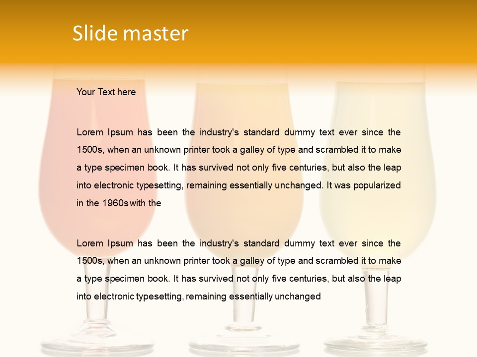 Glass Pineapple Design PowerPoint Template