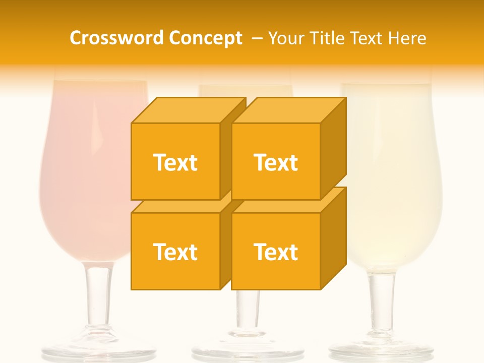 Glass Pineapple Design PowerPoint Template