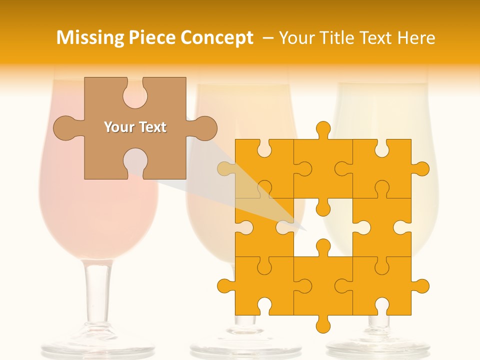 Glass Pineapple Design PowerPoint Template