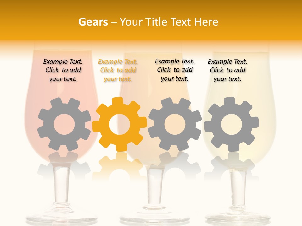 Glass Pineapple Design PowerPoint Template