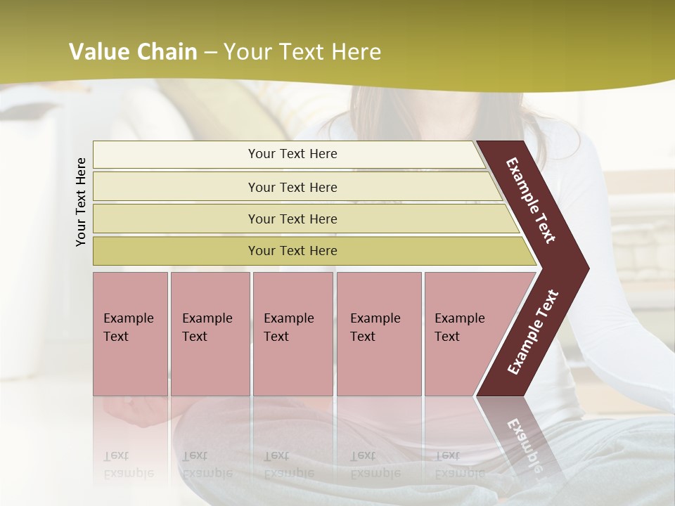 White Practicing Pregnant PowerPoint Template