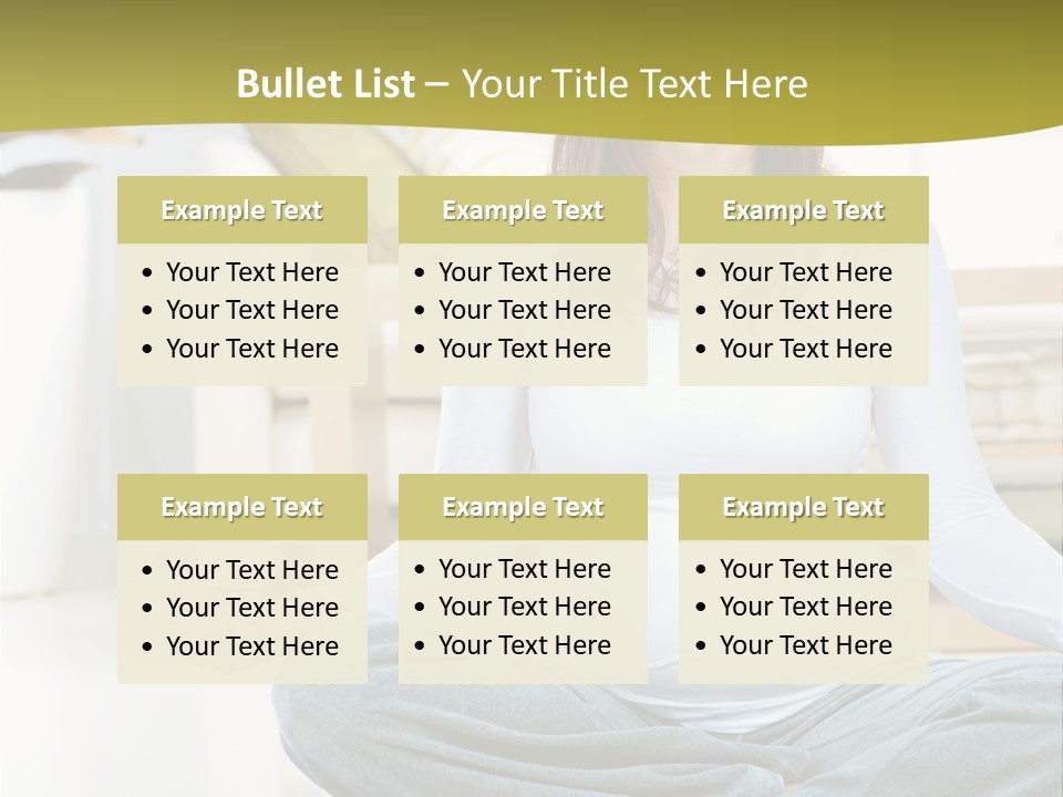 White Practicing Pregnant PowerPoint Template