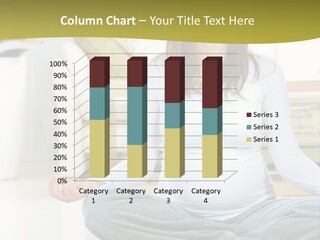 White Practicing Pregnant PowerPoint Template