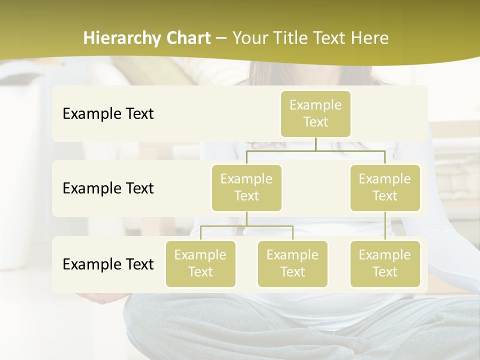 White Practicing Pregnant PowerPoint Template
