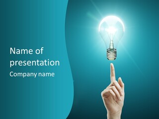 Filament Creation White PowerPoint Template