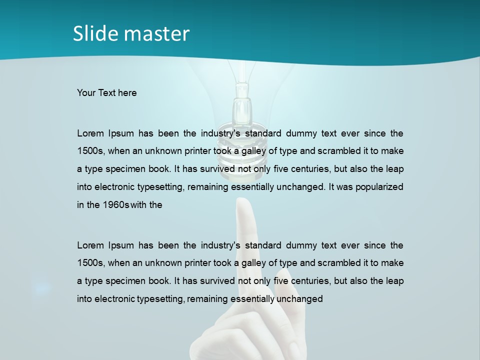 Filament Creation White PowerPoint Template