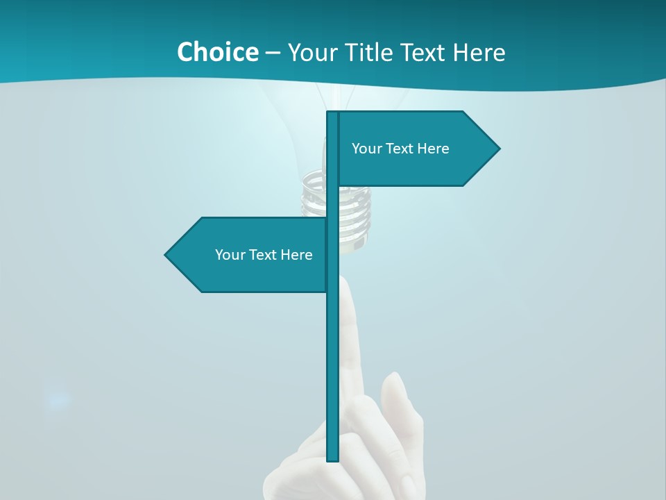 Filament Creation White PowerPoint Template